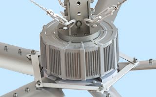 福建大型工业吊扇,规格在2.5米~7.2米之间电机功率也不一样-广州奇翔